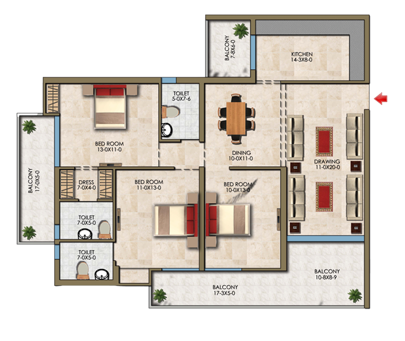 Renox Thrive Floor Plan