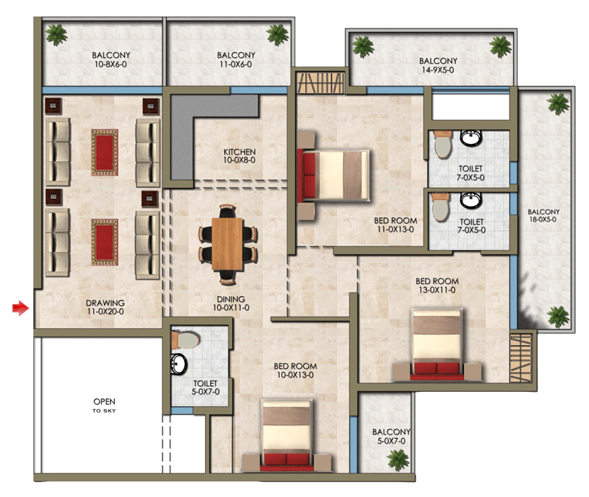 Renox Thrive Floor Plan